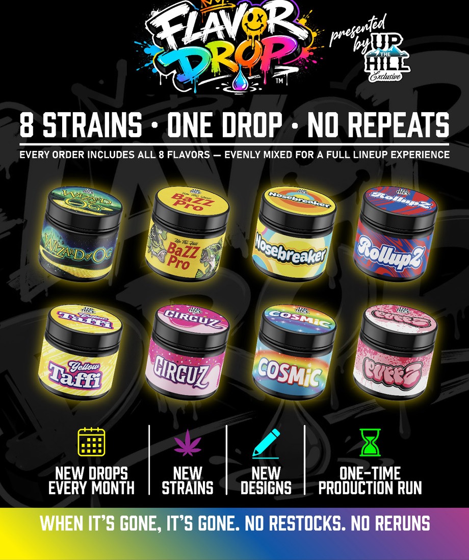 The Flavor Drop — 8 strains, one drop, no repeats
